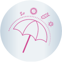 Umbrella protection icon
