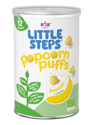 LITTLE STEPS Popcorn Puffs - Banana