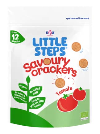 LITTLE STEPS Organic Savoury Crackers - Tomato