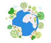 Drawing of world