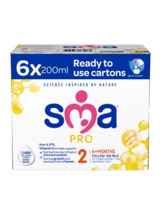 SMA PRO Follow-on Milk 6 x 200 ml Multi-pack