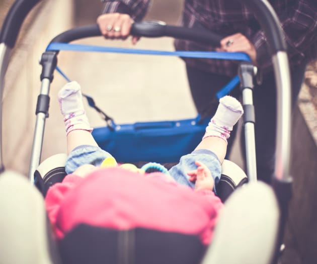 baby in a buggy