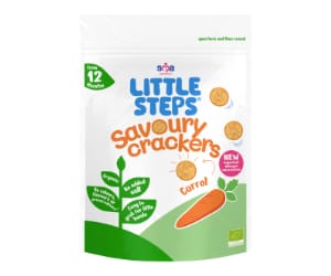 LITTLE STEPS Organic Savoury Crackers Carrot