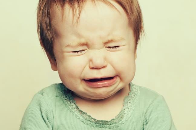 Toddler crying