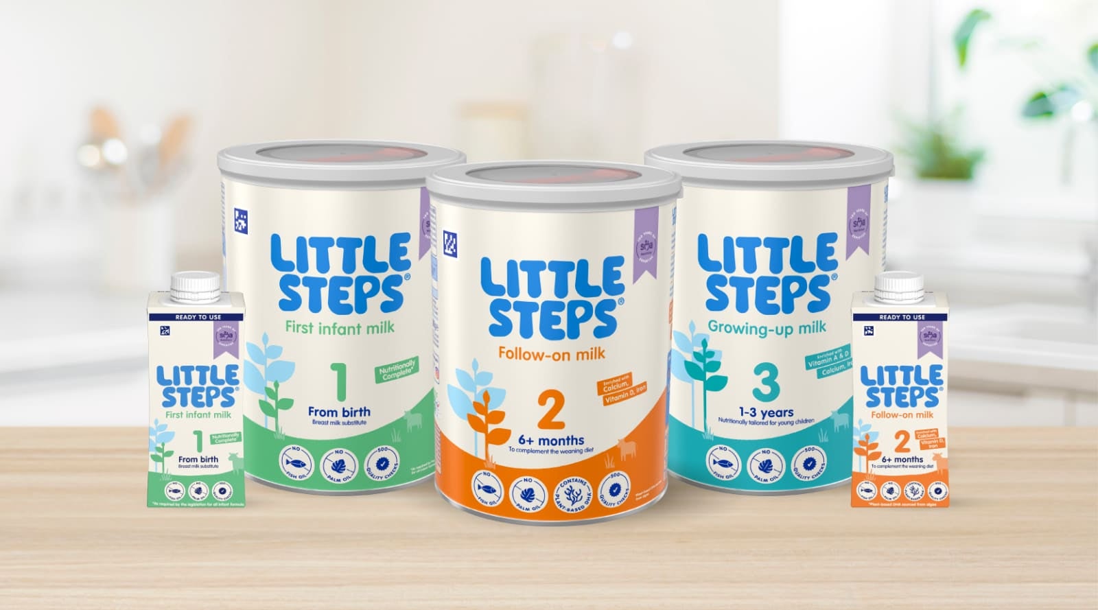 LITTLE STEPS Milk Range