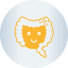 Happy gut icon