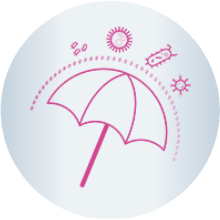 Umbrella protection icon